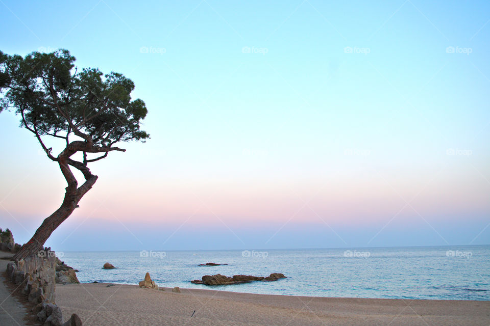 Sunset on the Mediterranean Sea