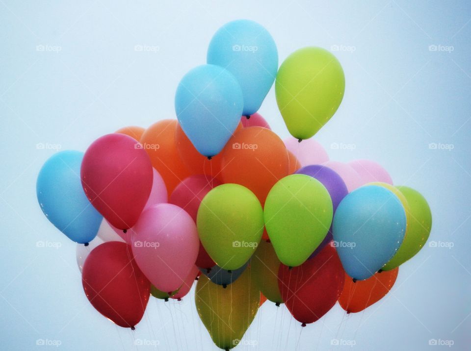 colorful balloons...
