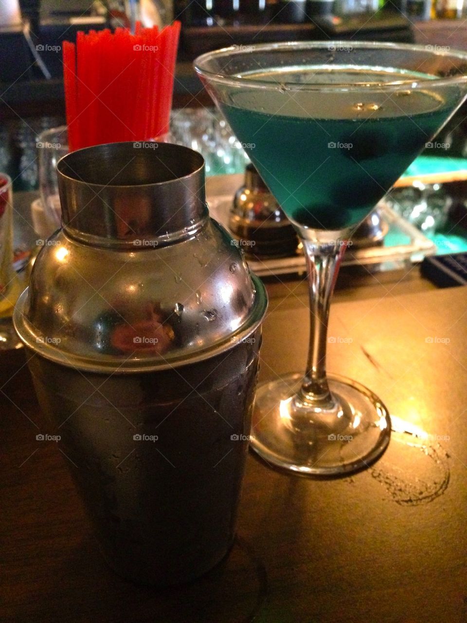 Blueberry martini