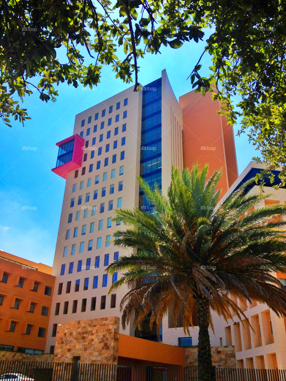 building hospital iconic entrance by malanis