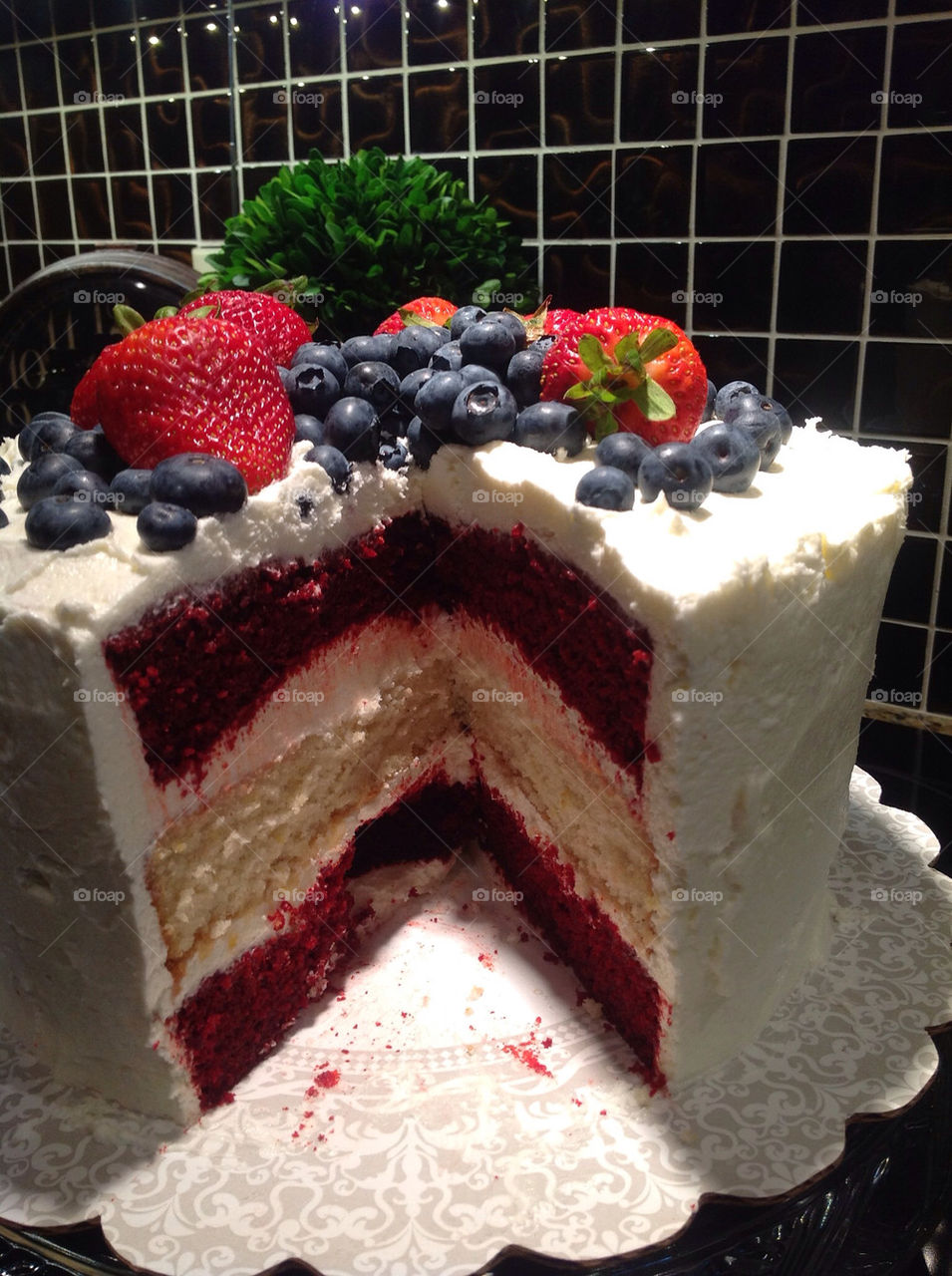 cake blue red white by autoshowcase