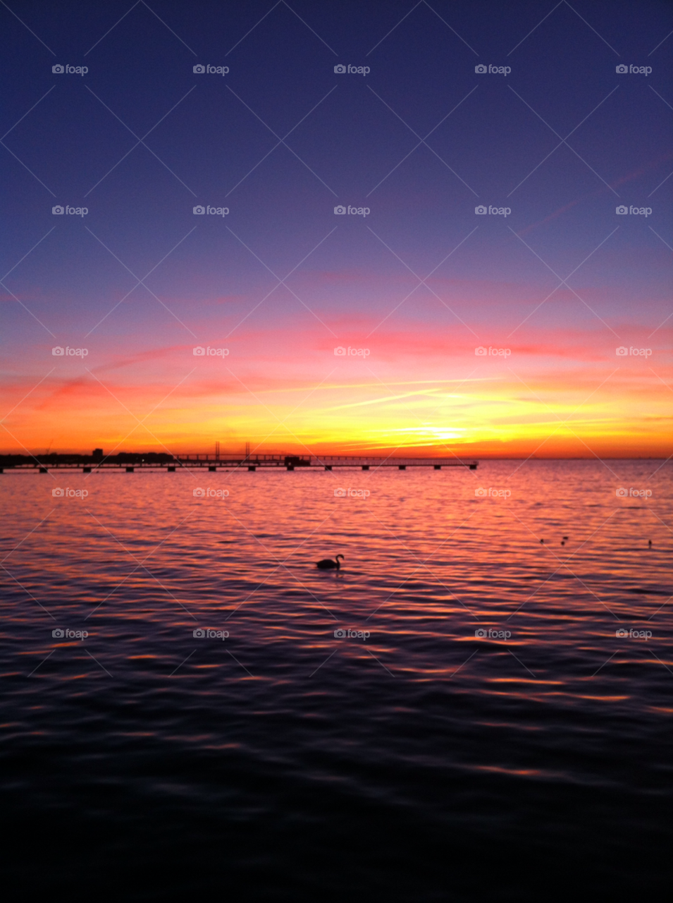 ocean colors sunset sun by vivid_photo
