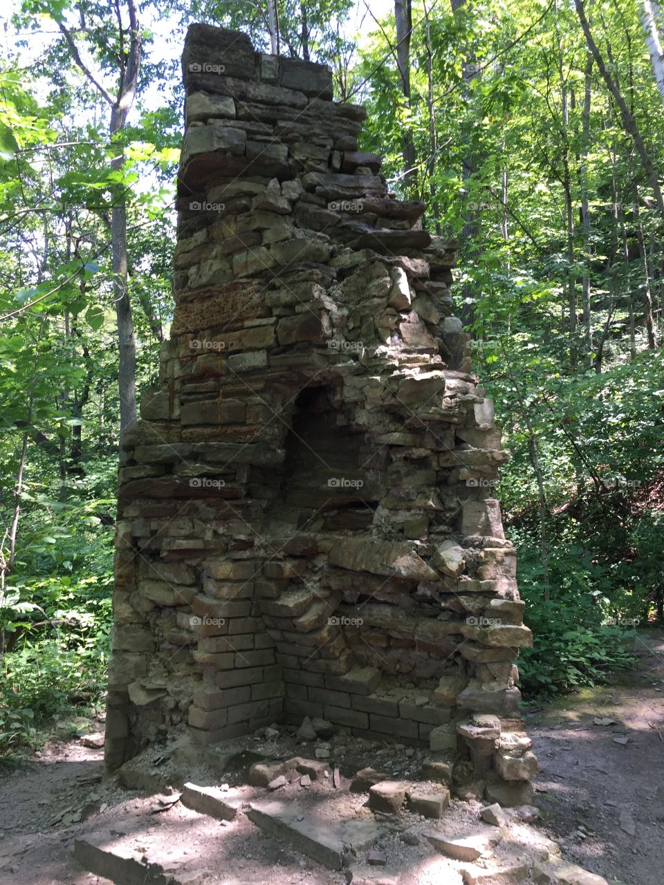 What remains of a stone house