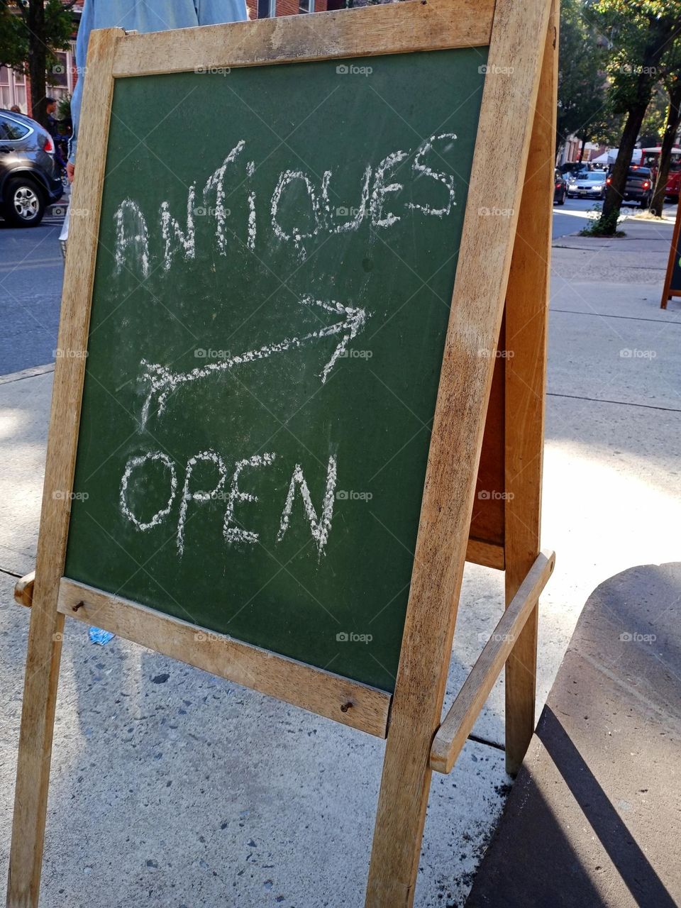 interesting chalk board sign