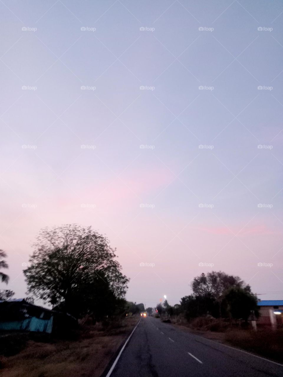 ravarma pink blue clear road