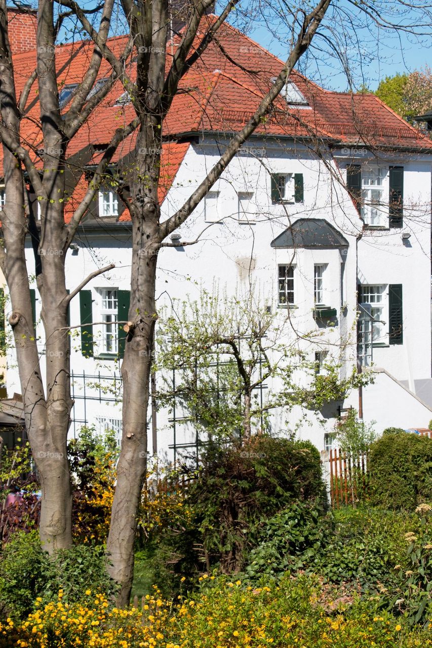 German house and garden