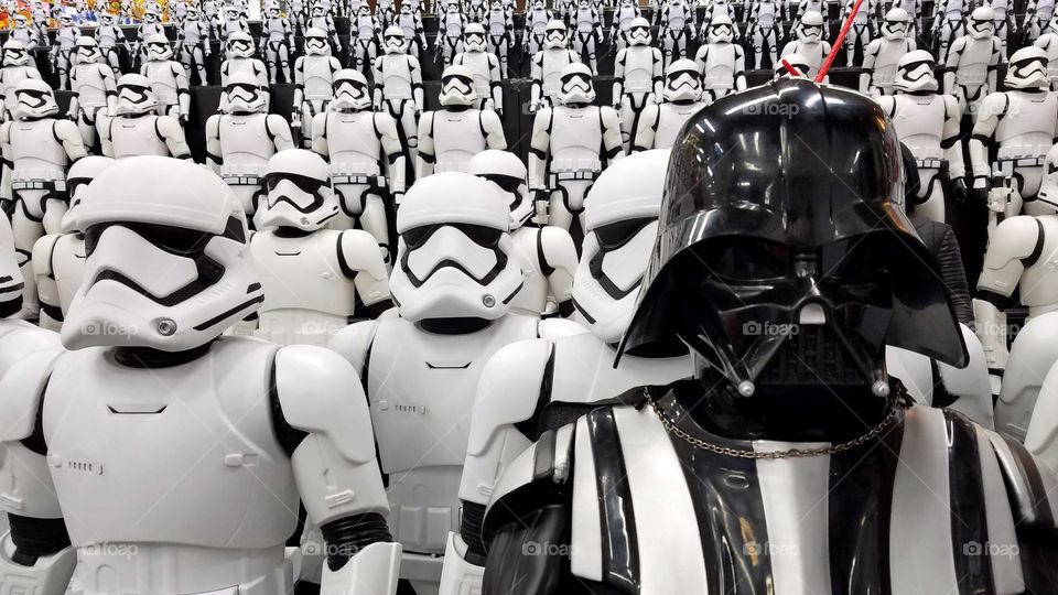 Star Wars Stormtroopers and Darth Vader