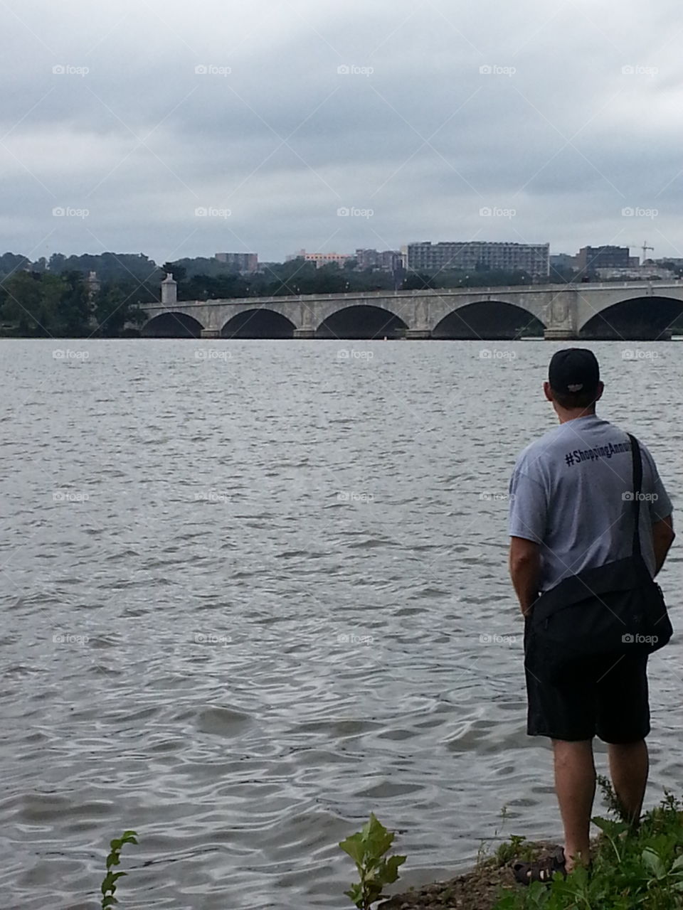 Marine admiring the Potomac