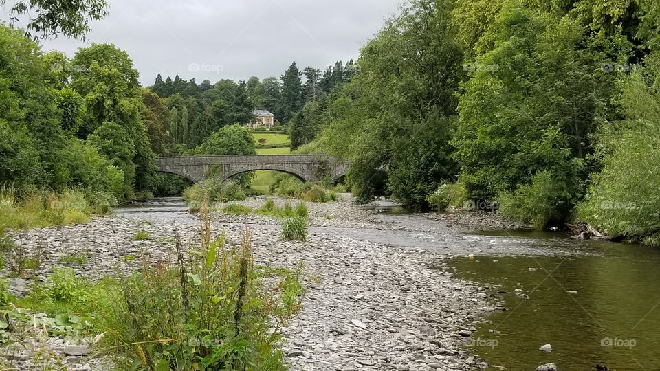 Long bridge Llanidloes Wales