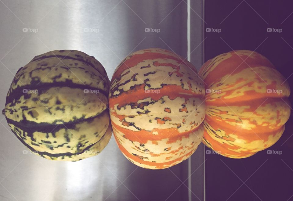 Three pumpkins 