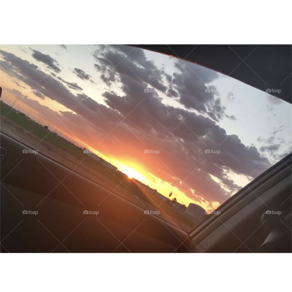 Beautiful views sunset 