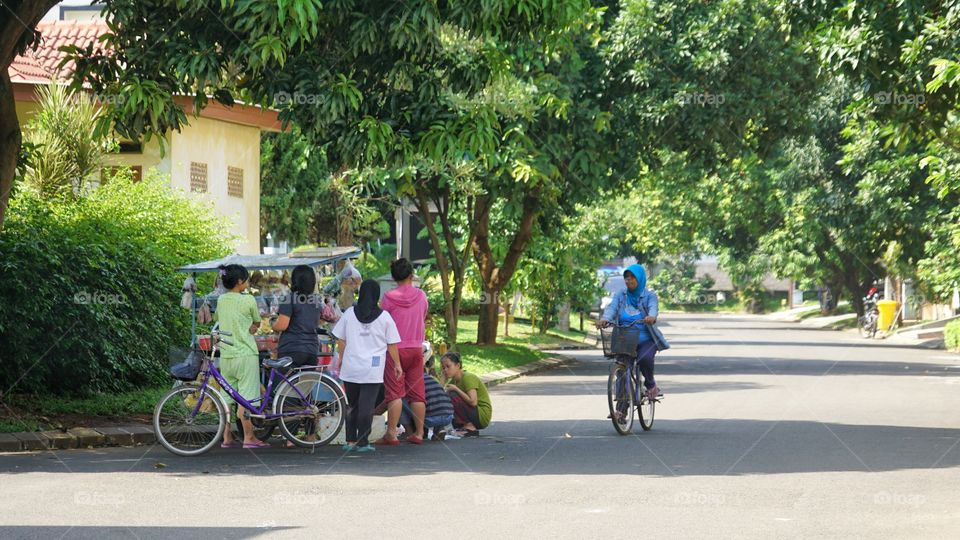typical indonesian neighborhood