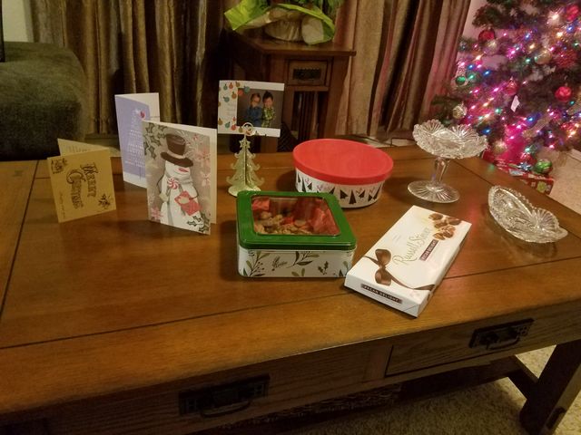 Christmas celebration in house