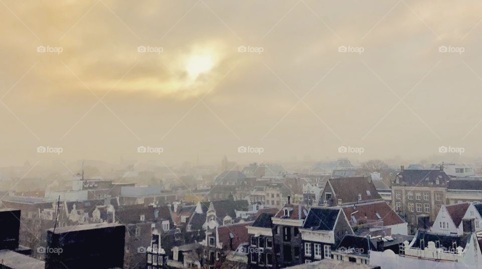 Fog over Amsterdam