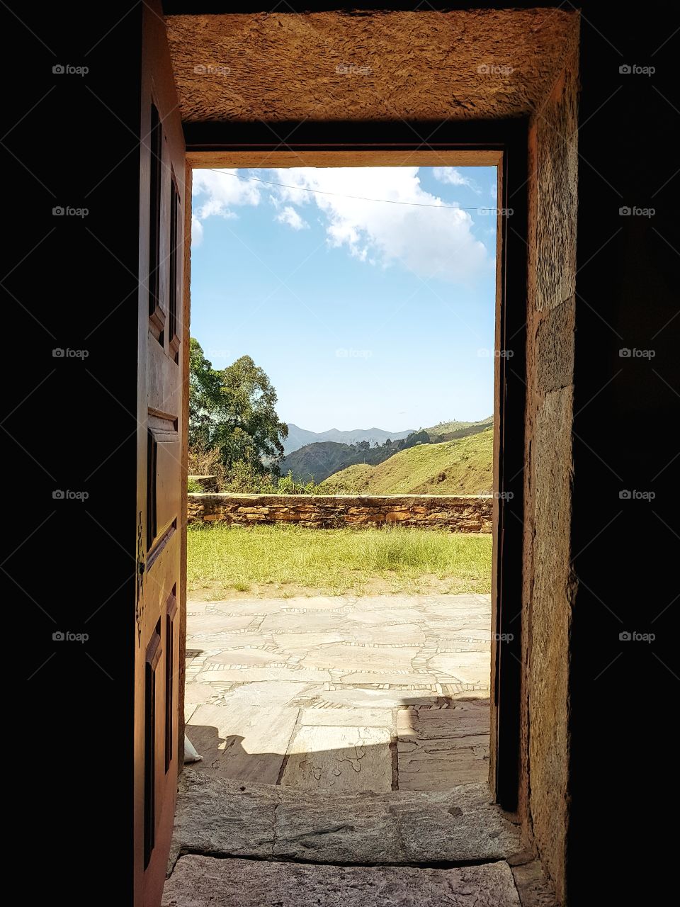 View trough the door