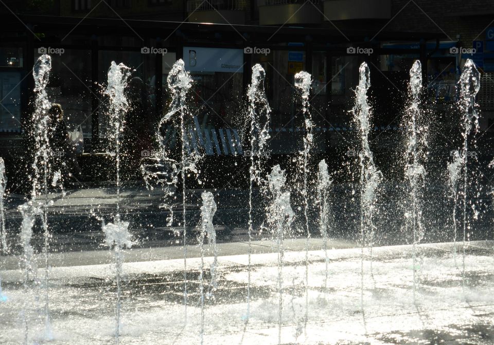 water fountains in gothenburg avenue street
