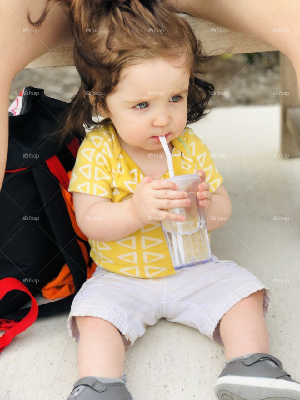 Blowing bubbles is his favorite thing to do! 