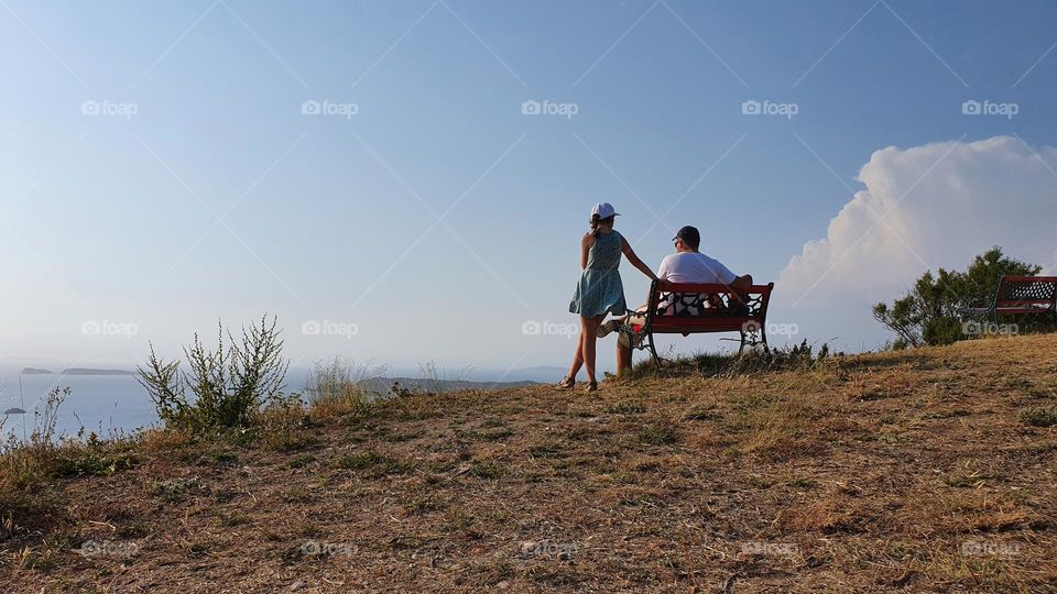Father with daughter