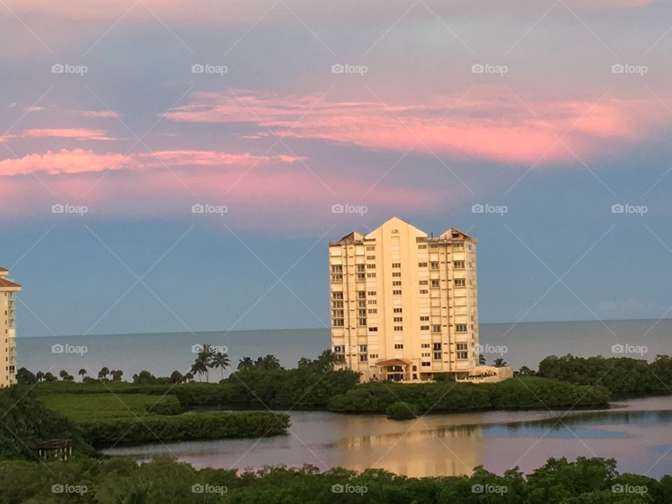 Reflections on the water