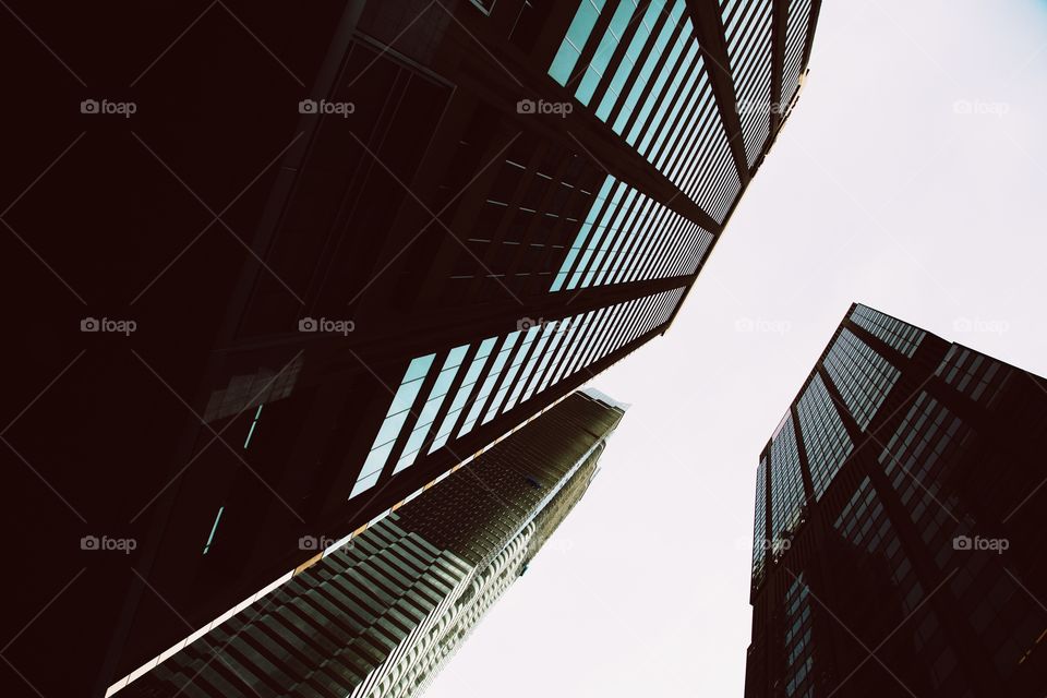 Low angle view of a skyscraper