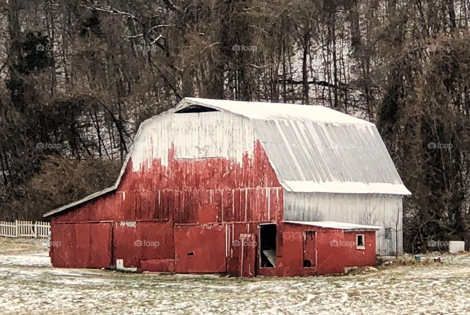 Snowy barn 2