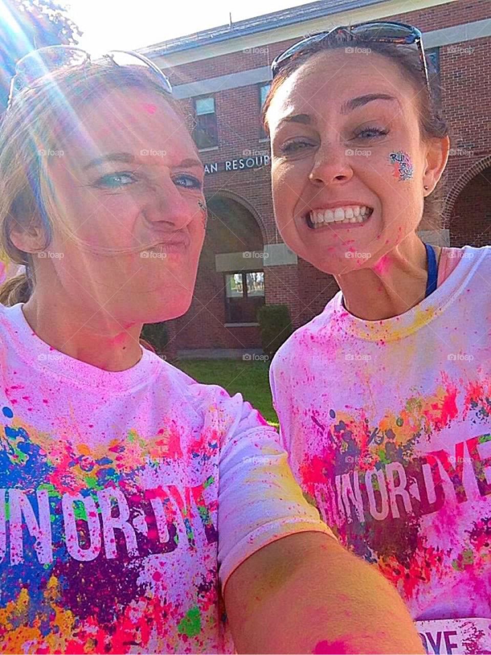 We conquered the color run!
