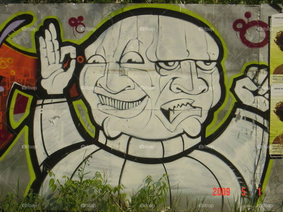Best grafiti in city two faced man