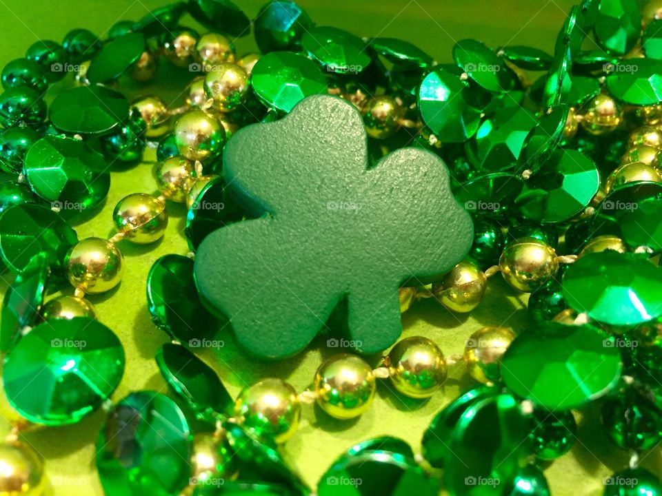 Green beads jewelry