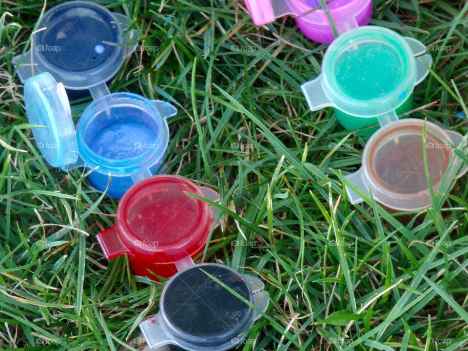 Paint in the grass 