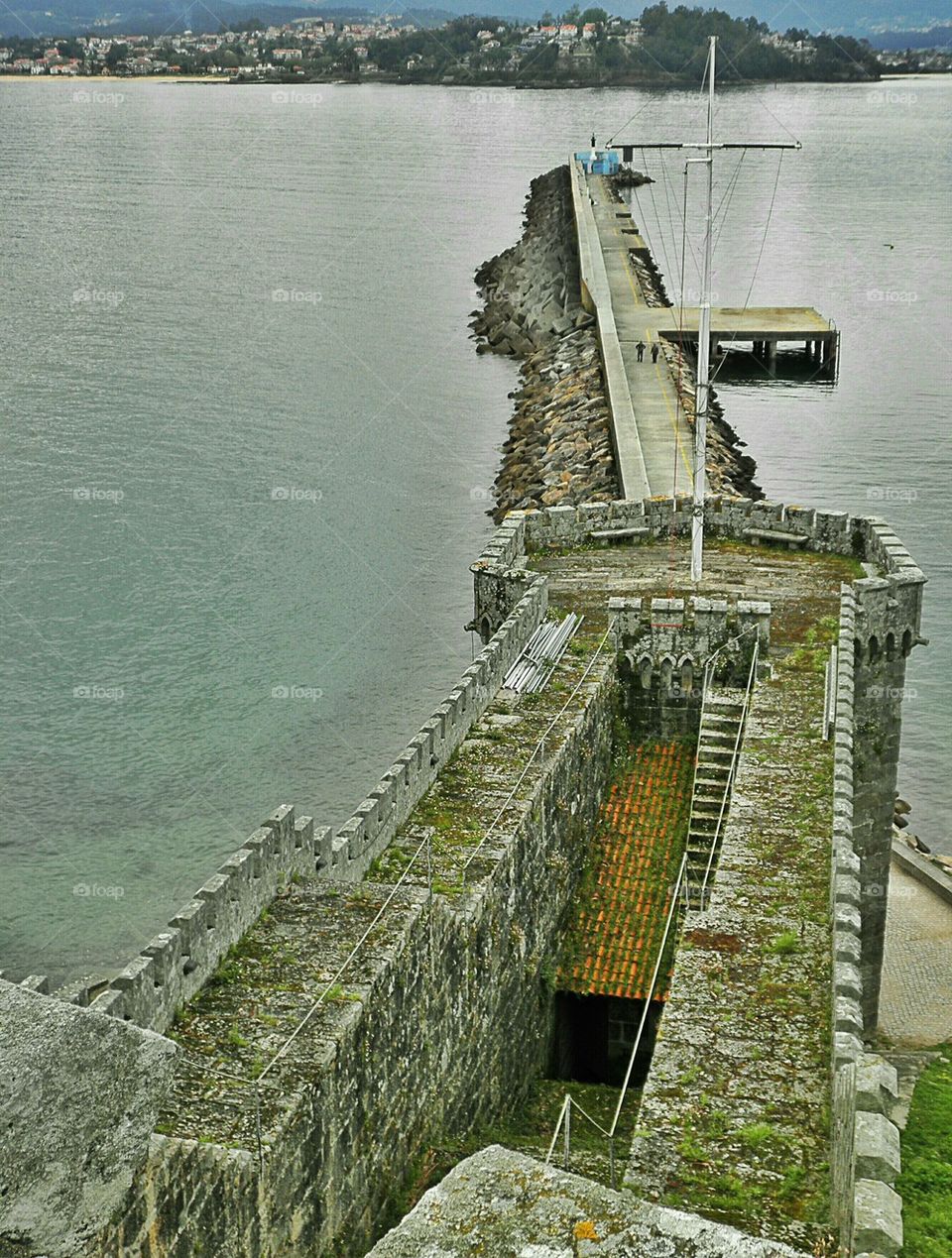 A pier in the water