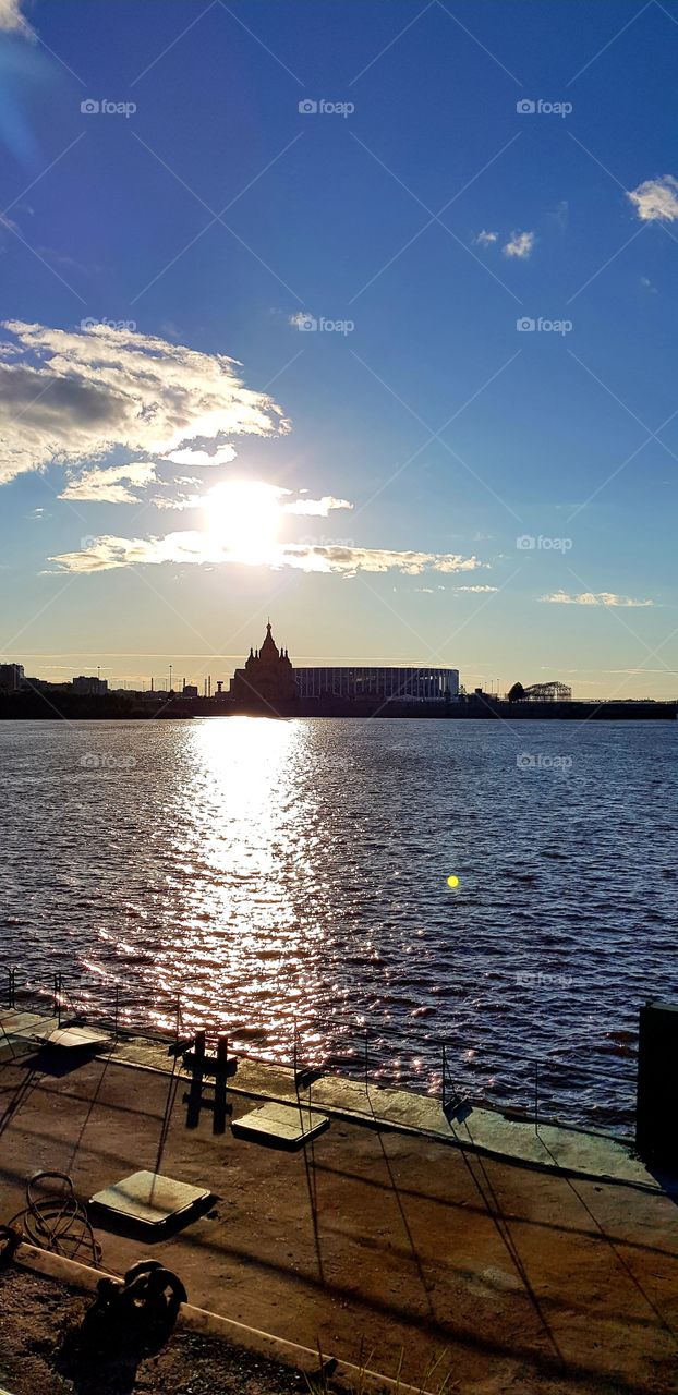 Stadium on the river