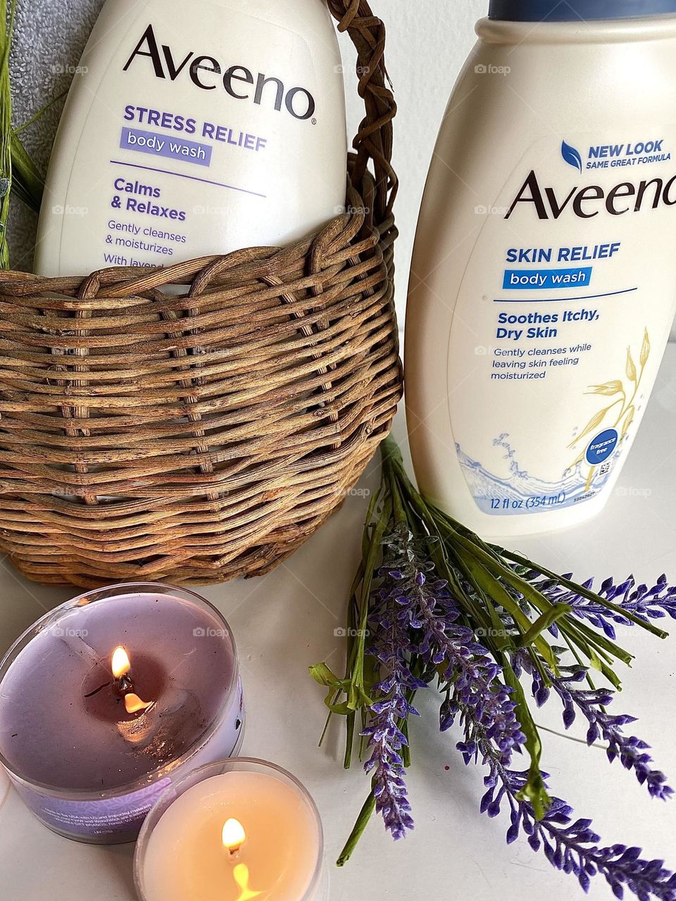 Aveeno bath products