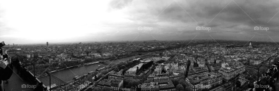 Aerial view of Paris, France