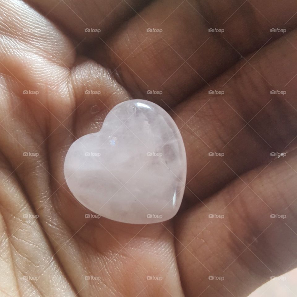 pink heart shaped gemstone