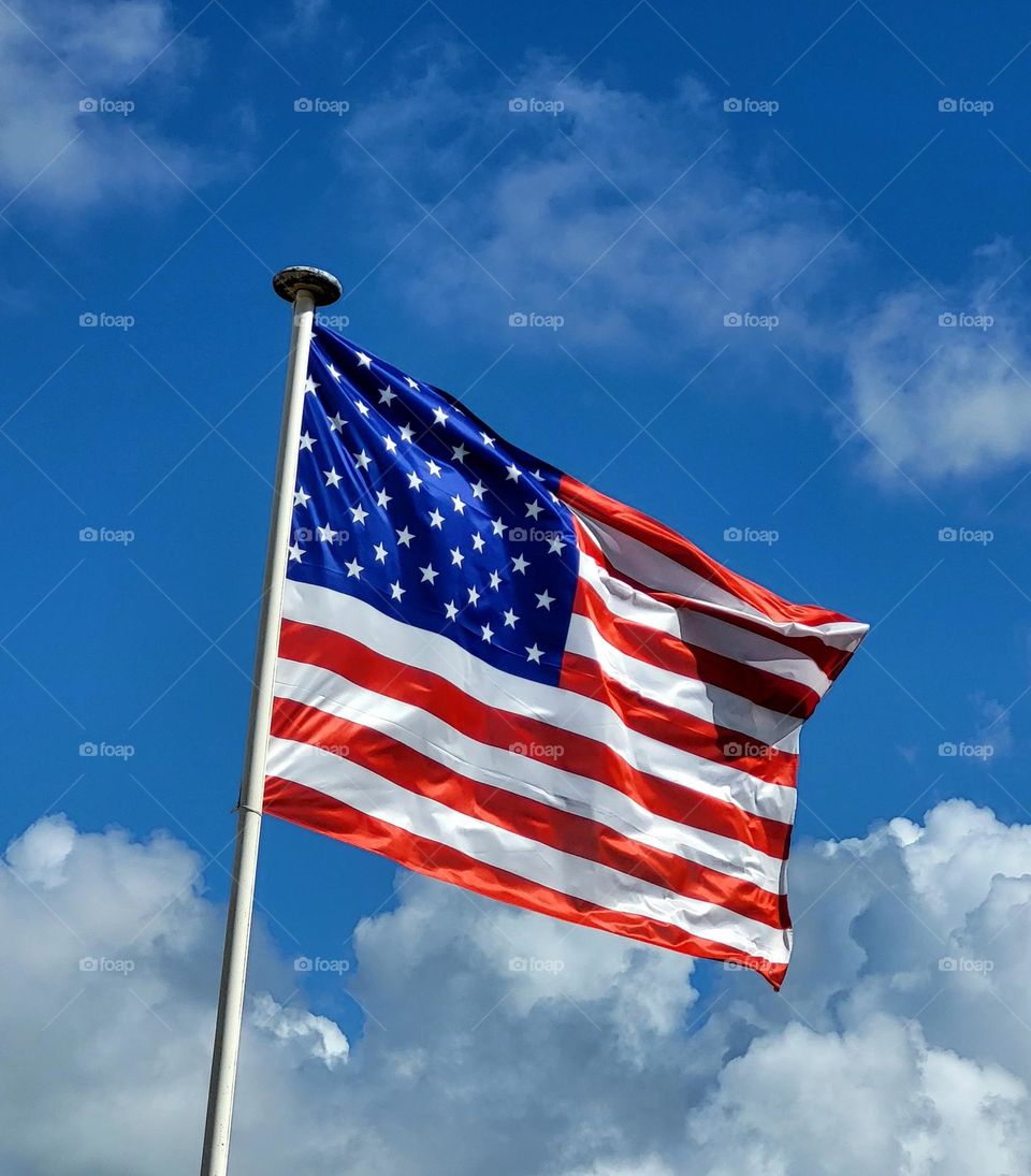 us flag in Deauville