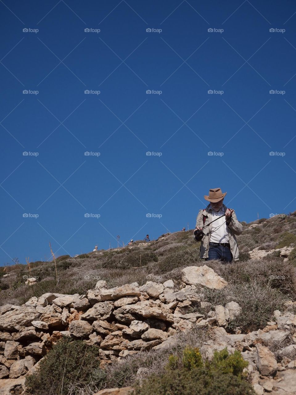 Traveller in Malta about to take photos soon
