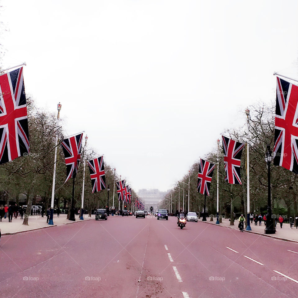 By Buckingham Palace
