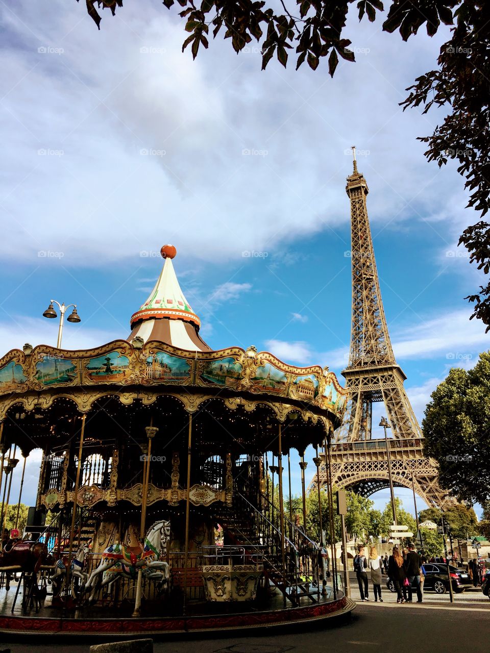 Eiffel Tower and Carousel 