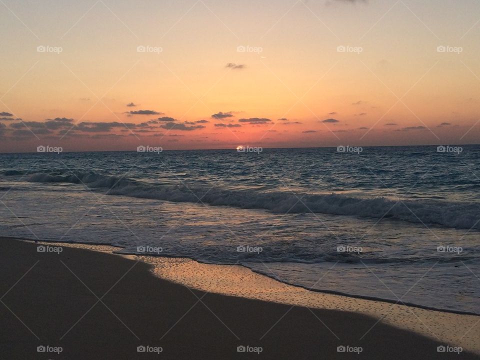 View of sunset at Beach