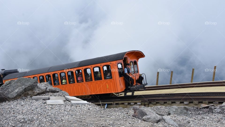 Trolley in the Clouds - Mount Washington 