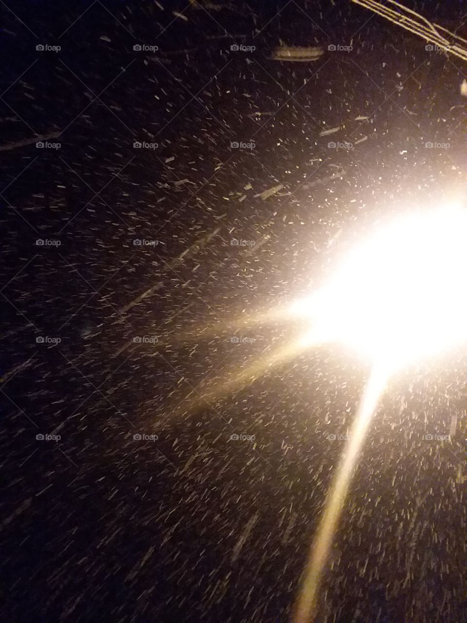 snow falling from the sky