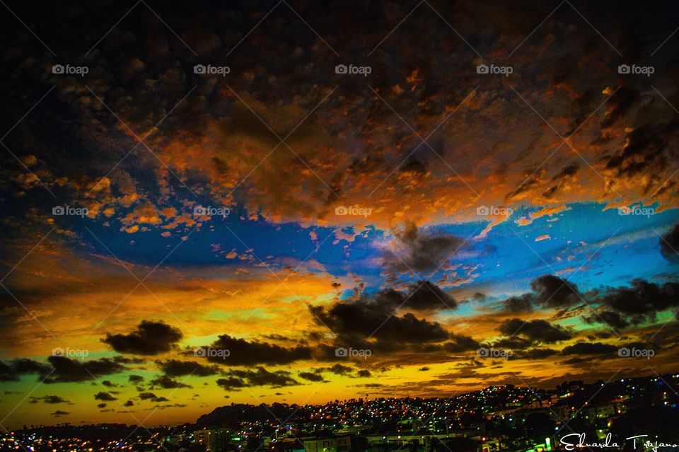 Pôr-do-sol em Olinda