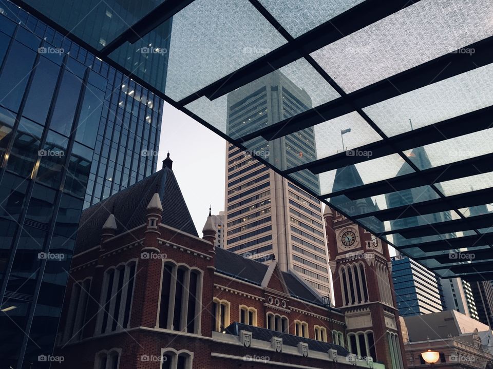 Perth City seems a mixture of Victorian style architecture and modern buildings.