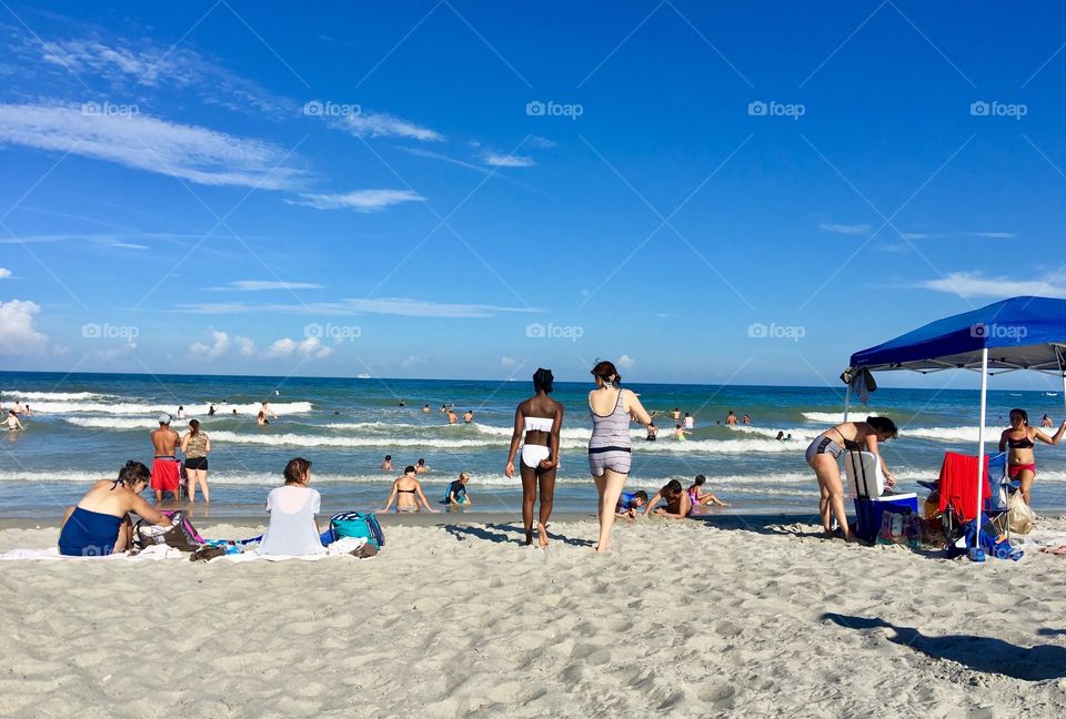 A beautiful summer day at Cocoa Beach, Florida, USA