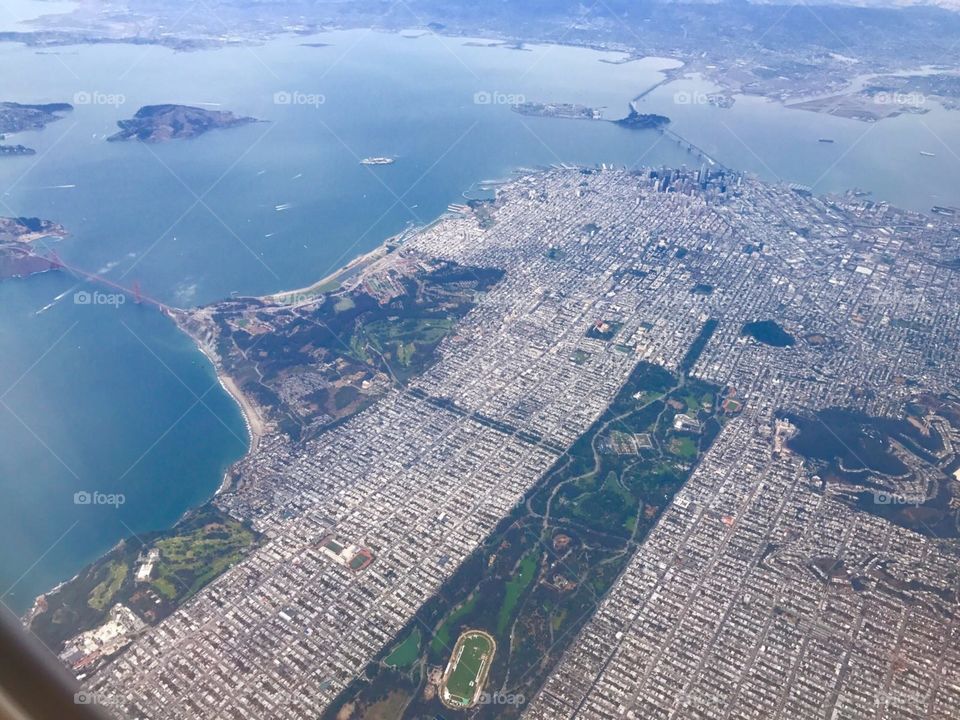 San Francisco from above...love to travel ❤️