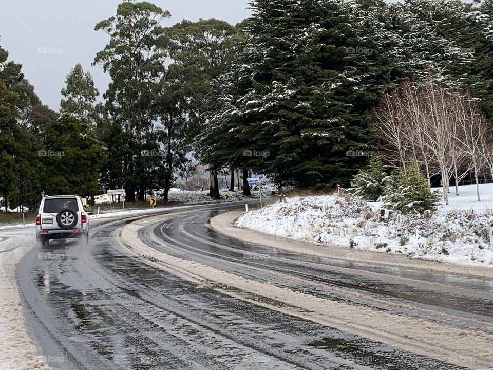 A lot of snow at Daylesford and melted buy 12pm