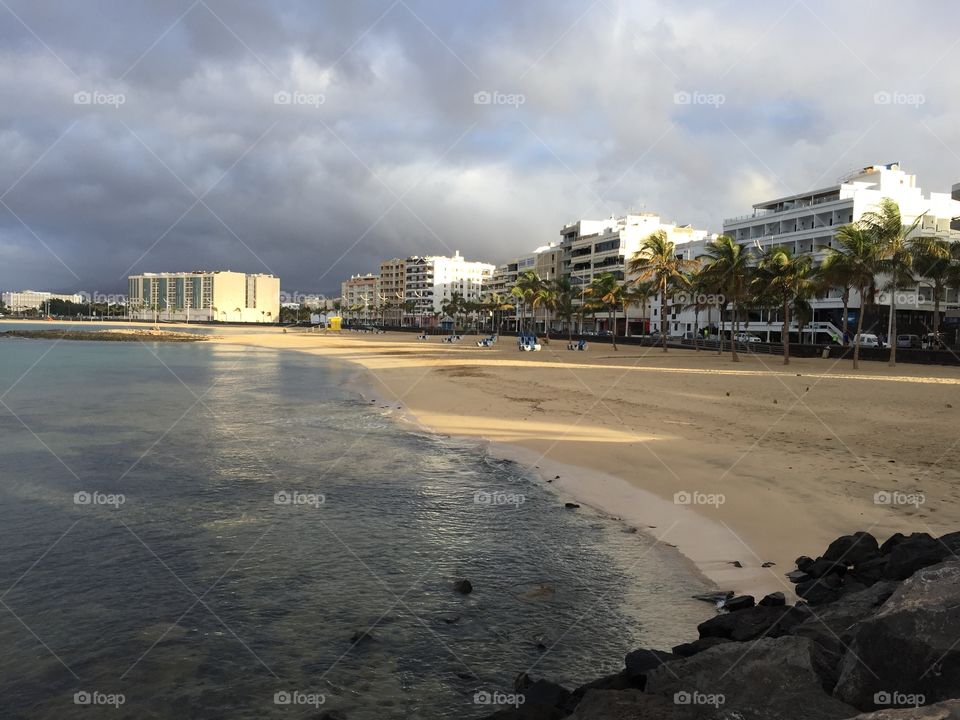Playa de Arrecife Océano Atlántico 