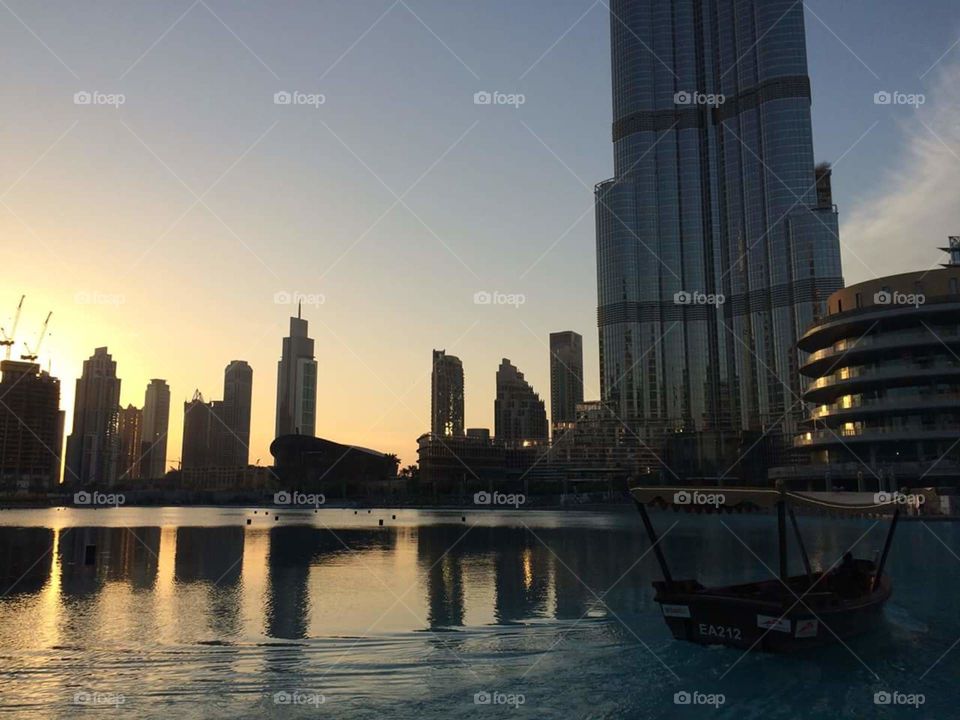 très belle vue sur les building de Dubaï