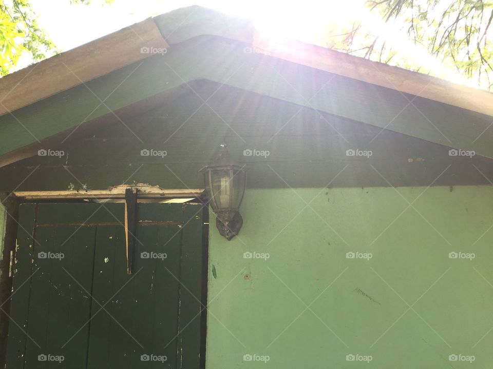 Shining light on shed