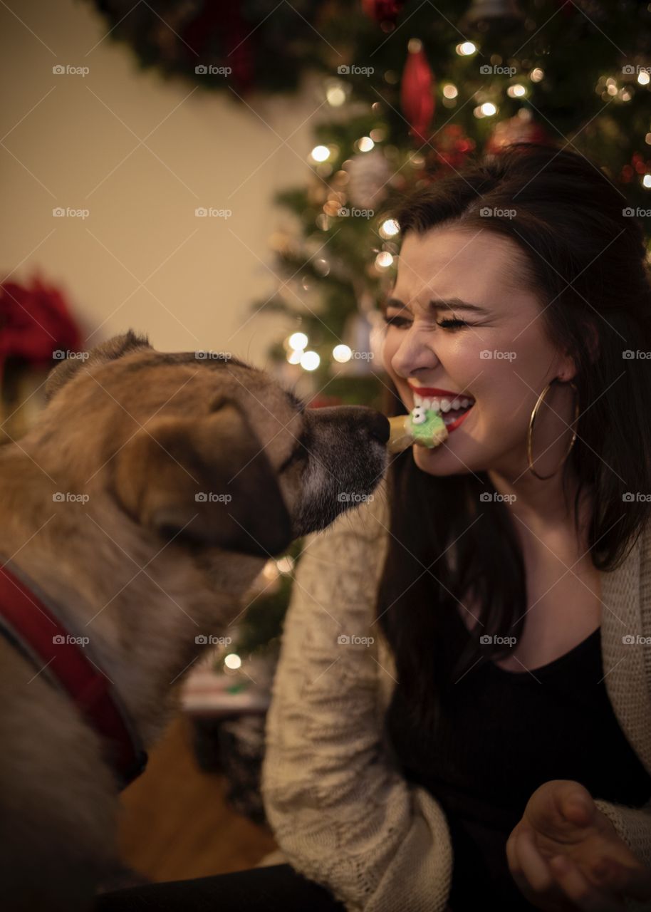 Baking some delicious Baby Yoda Christmas cookies and enjoying them with my fur child! These took way too long to make! 